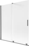 Mexen Velar 2-szárnyú csúszó zuhanyfal 150 x 150 cm, matt, fekete fém - 896-150-000-31-95