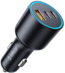 ORICO HyperDrive 165W USB-A + 2x USB-C autós töltő - fekete