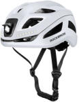 ROCKBROS ZK-077 kerékpáros sisak integrált többirányú világítással 57-61 cm - fehér