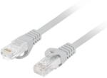 Lanberg Patch cord Cat. 6 UTP LSZH 0, 25 m, Gri (PCU6-10CU-0025-S)