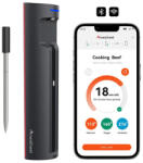 Meatmeet Pro okos konyhai hőmérő Bluetooth/WiFi alkalmazással, grillel, sütővel, füstölővel - fekete