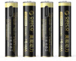 ORICO Ener-G EG7C lítium akkumulátor 1.5V 500mWh AAA USB-C újratölthető akkumulátor töltőkábellel 4 db
