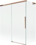 Mexen Rox L kádparaván 2-szárnyú tolóajtó 140 + 70 x 150 cm, átlátszó, rózsaarany - 8C9L-140-070-60-00