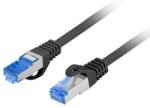 Lanberg Patch cord Cat. 6A S/FTP LSZH CCA 0, 5 m, Negru (PCF6A-10CC-0050-BK)