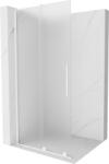 Mexen Velar L toló zuhanyfal Walk-in 110 x 200 cm, 8 mm-es homályos, fehér - 871-110-003-33-20
