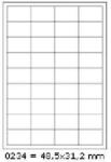 CDRmarket Etichete autoadezive 48, 5 x 31, 2 mm, 36 etichete, A4, 100 coli (R0ECO.0234A)