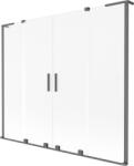 Mexen Velar L Duo kádparaván, 2 szárnyú, toló, 170 x 150 cm, zúzmara, fegyvermetál - 896-170-003-32-95
