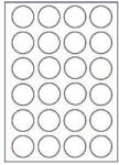 CDRmarket Etichete autoadezive 45 mm, 24 de etichete, A4, 100 de coli, rotunde (R0ECO.4545kA)