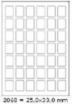 CDRmarket Etichete autoadezive 25 x 33 mm, 42 etichete, A4, 100 coli (R0ECO.2068A)
