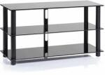 NorStone Epur 3 TV - hifi állvány, fekete Fekete (723020)