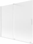 Mexen Velar kétszárnyú toló zuhanyfal 180 x 150 cm, fagyos, fehér - 896-180-000-31-20