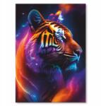 SteelPoster Fém poszter tigris neon Tábla 30 x 42 cm +ajándék (plakat dekoracyjny, metalowa tablica, szyld)