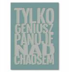 SteelPoster Fém poszter csak zseni Tábla 30 x 42 cm +ajándék (plakat dekoracyjny, metalowa tablica, szyld)