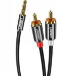 UGREEN 3.5 mm mini jack kábel 2RCA-hoz, audio, hangszórókhoz fejhallgatókhoz, 2 m (10584B)