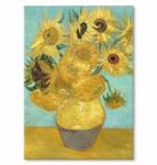 SteelPoster Fém poszter Sunflowers van Gogh Tábla Tepsi 42 x 59, 4 cm +ajándék (plakat dekoracyjny, metalowa tablica, szyld)
