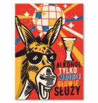 SteelPoster Fém poszter Alkohol okos fej Ajándék 22 x 31 cm (SZYLD)