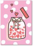SteelPoster Fém poszter Love jar Tábla Tepsi 42 x 59, 4 cm +ajándék (plakat dekoracyjny, metalowa tablica, szyld)