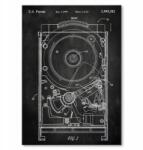 SteelPoster Fém poszter Hard disc drive Slate Tábla Tepsi 42 x 59, 4 cm +ajándék (plakat dekoracyjny, metalowa tablica, szyld)