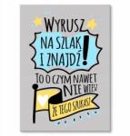 SteelPoster Fém poszter Indulj útnak Tábla 22 x 31 cm +ajándék (plakat dekoracyjny, metalowa tablica, szyld)