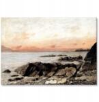 SteelPoster Fém poszter Sunset Vevey Courbet Tábla 30 x 42 cm +ajándék (plakat dekoracyjny, metalowa tablica, szyld)
