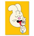 SteelPoster Fém poszter nasty rabbit Tábla Tepsi 42 x 59, 4 cm +ajándék (plakat dekoracyjny, metalowa tablica, szyld)