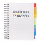 Pukka Pad Spirálfüzet "White Project Book", B5, vonalas, 100 lapos, Pukka Pad