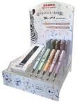 Zebra Golyóstoll display, 0, 24 mm, teleszkópos, ZEBRA "SL-F1 B", kék, pasztell színek (TZ94202) - webpapir