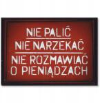 SteelPoster Fém poszter Ne dohányozz Tábla Tepsi 30 x 42 cm +ajándék (plakat dekoracyjny, metalowa tablica, szyld)