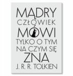 SteelPoster Fém poszter Okos ember Tolkien Tábla Tepsi 22 x 31 cm +ajándék (plakat dekoracyjny, metalowa tablica, szyld)