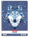 Herlitz Wild Animals A4 80lapos vonalas spirálfüzet (50027798) - tintasziget