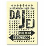 SteelPoster Fém poszter Add meg a nőnek, amit akar Tábla 30 x 42 cm +ajándék (plakat dekoracyjny, metalowa tablica, szyld)