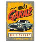 SteelPoster Fém poszter az én szabályaim merc Tábla Tepsi 42 x 59, 4 cm +ajándék (plakat dekoracyjny, metalowa tablica, szyld)