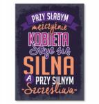 SteelPoster Fém poszter erős és boldog Tábla Tepsi 22 x 31 cm +ajándék (plakat dekoracyjny, metalowa tablica, szyld)
