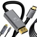 Verk Group Displayport Usb Type-C 1.4 video audio Usb-c 8k 4k 2k kábel 1.8m (06315)
