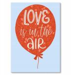 SteelPoster Fém poszter Love is in the air Tábla 30 x 42 cm +ajándék (plakat dekoracyjny, metalowa tablica, szyld)