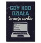 SteelPoster Fém poszter Amikor a kód működik Tábla Tepsi 22 x 31 cm +ajándék (plakat dekoracyjny, metalowa tablica, szyld)