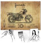 SteelPoster Fém poszter Harley Junak Varadero Benelli S (plakat dekoracyjny, metalowa tablica, szyld)