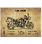 SteelPoster Fém poszter Honda Cb 1300 S Tábla Tepsi 22 x 31 cm +ajándék (plakat dekoracyjny, metalowa tablica, szyld)