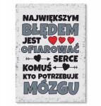 SteelPoster Fém poszter legnagyobb hiba graf Tábla lemez 22 x 31 cm +ajándék (plakat dekoracyjny, metalowa tablica, szyld)