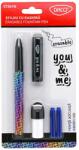 DACO Stilou cu radiera si penita ascunsa DACO You and Me, ST301 negru gradient