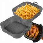  Szilikon utántöltő zsírmentes olajsütőhöz air fryer forma 21x21cm (FOREMKA SILIKONOWA DO FRYTKOWNICY AIR FRYER)