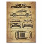 SteelPoster Fém poszter Cupra Formentor Tábla Tepsi 22 x 31 cm +ajándék (plakat dekoracyjny, metalowa tablica, szyld)