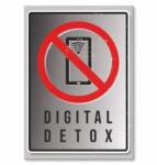 SteelPoster Fém poszter Digital Detox Tábla 30 x 42 cm +ajándék (plakat dekoracyjny, metalowa tablica, szyld)