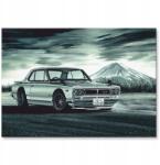 SteelPoster Fém poszter 1971 Nissan Skyline Gt-r Tábla lemez 42 x 59, 4 cm +ajándék (plakat dekoracyjny, metalowa tablica, szyld)