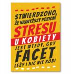 SteelPoster Fém poszter stressz szint Tábla Tepsi 22 x 31 cm +ajándék (plakat dekoracyjny, metalowa tablica, szyld)