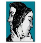 SteelPoster Fém poszter Egymásba fonódó Tábla 22 x 31 cm +ajándék (plakat dekoracyjny, metalowa tablica, szyld)