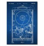 SteelPoster Fém Hdd poszter Computer Tech Tábla Tepsi 22 x 31 cm +ajándék (plakat dekoracyjny, metalowa tablica, szyld)