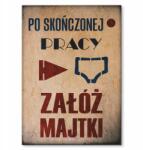SteelPoster Fém poszter Bugyi Tábla Tepsi 42 x 59, 4 cm +ajándék (plakat dekoracyjny, metalowa tablica, szyld)
