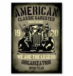 SteelPoster Fém poszter American Classic Gangsta Tábla 30 x 42 cm +ajándék (plakat dekoracyjny, metalowa tablica, szyld)