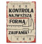 SteelPoster Fém poszter Kontroll Tábla Tepsi 22 x 31 cm +ajándék (plakat dekoracyjny, metalowa tablica, szyld)